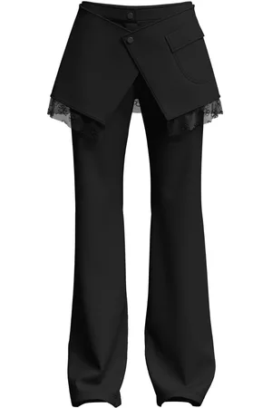 MACCAPANI Layered flared trousers