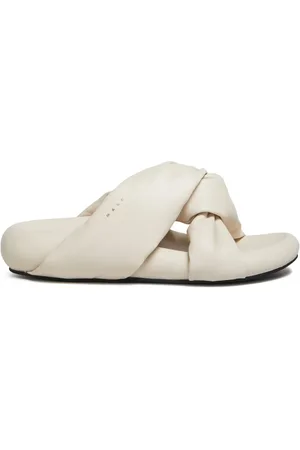 Marni Bubble twist-detail leather sandals