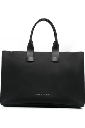 TROUBADOUR Carrier logo appliqué tote bag