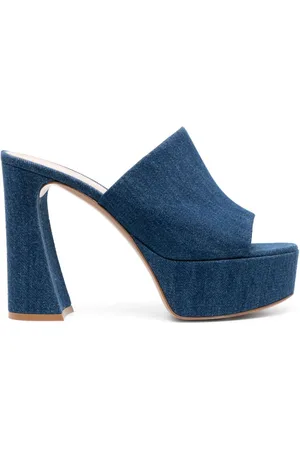 Gianvito Rossi 130mm denim sandals