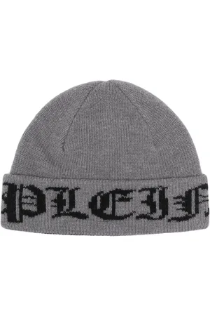Philipp Plein Gothic plein wool beanie hat