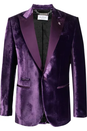 Philipp Plein Single-breasted velvet blazer