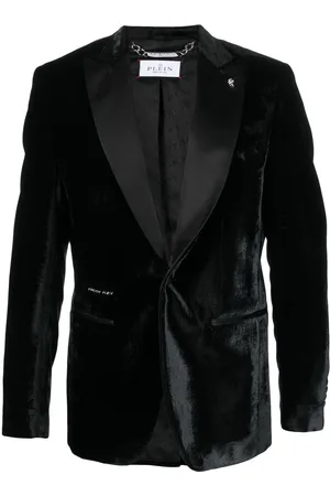 Philipp Plein Single-breasted velvet blazer