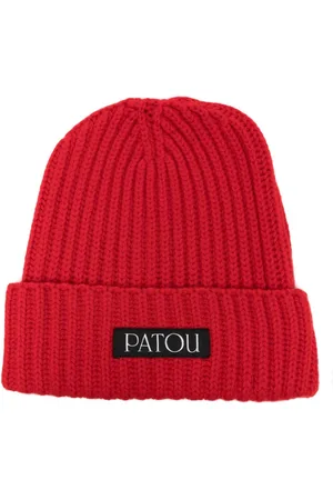Patou Logo-patch ribbed beanie