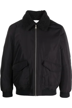 Zadig & Voltaire Shearling-collar bomber jacket