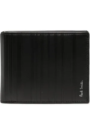 Paul Smith Shadow-Stripe leather bi-fold wallet
