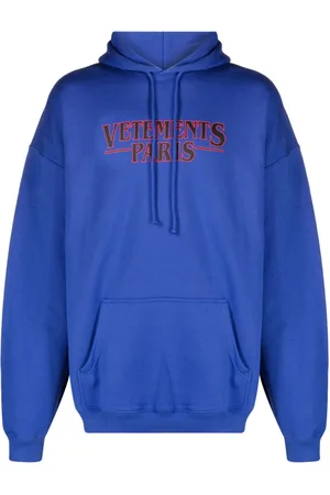 Vetements Logo-print cotton hoodie