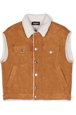 Dsquared2 Faux-suede shearling waistcoat