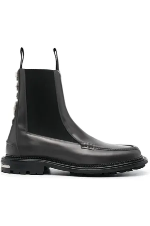 TOGA VIRILIS Side Gore ankle leather boots