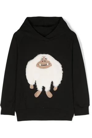Wauw Capow by Bangbang Patch-detail stretch organic-cotton hoodie