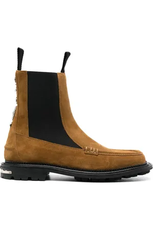 TOGA VIRILIS Stud-embellished suede boots