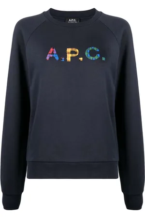 A.P.C. Logo-patch cotton sweatshirt