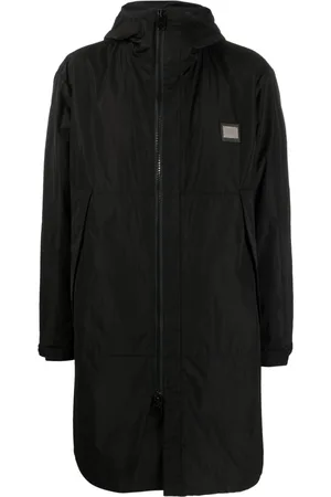 Dolce & Gabbana Logo-plaque hooded coat