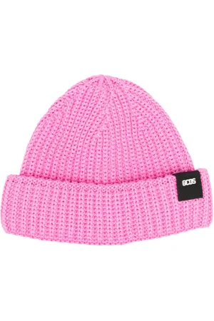 GCDS Giuly logo-patch beanie