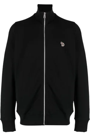 Paul Smith Zebra-patch zip-fastening sweatshirt