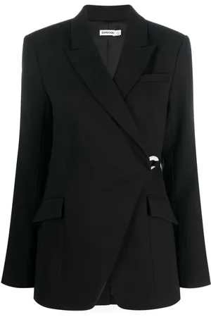 Simkhai Eva crossover-neck clasp-fastening blazer