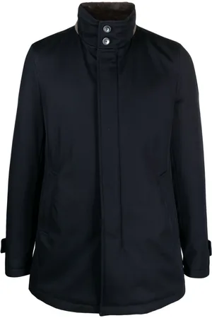 HERNO Stand-up collar wool jacket