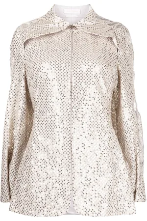 Saiid Kobeisy Floral-embroidered sequin-embellished jacket