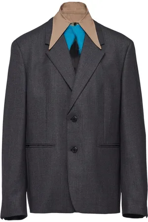 Prada Single-breasted wool jacket