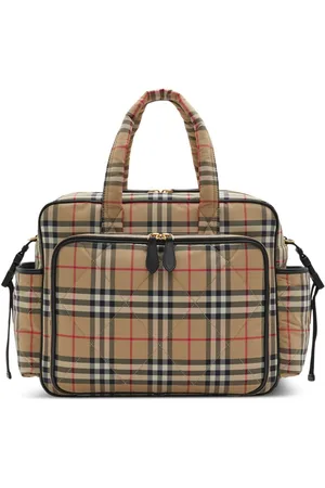 Burberry Vintage Check-pattern quilted changing bag