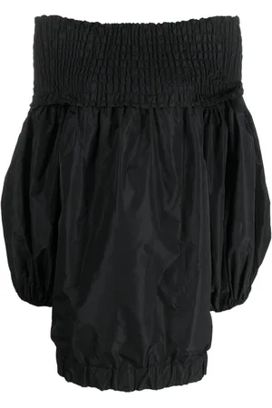 Patou Off-shoulder puff-sleeve dress