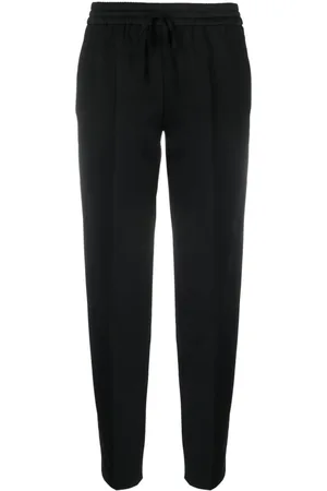 Twin-Set Drawstring-waits straight-leg trousers