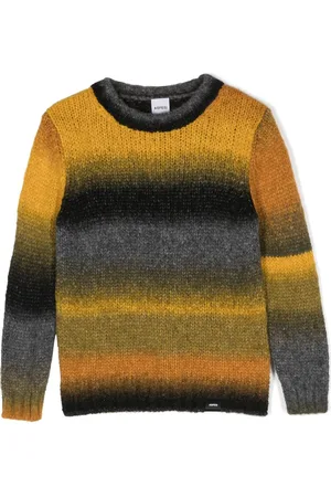 Aspesi Striped degradé knitted jumper