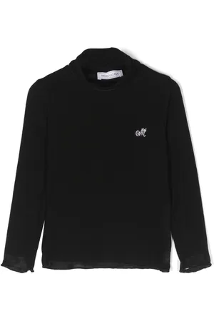 MONNALISA Logo-embellished roll-neck T-shirt