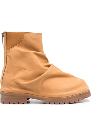 424 FAIRFAX Zipped leather ankle boots