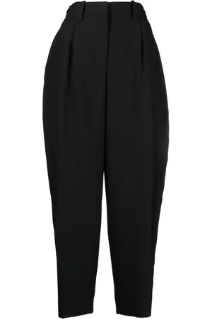 Stella McCartney Pleated wide-leg wool trousers
