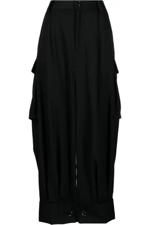 YOHJI YAMAMOTO Drop-crotch wool trousers