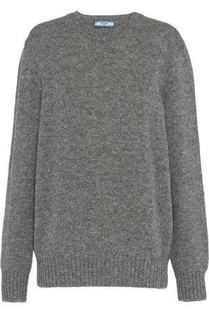 Prada Triangle-logo wool jumper