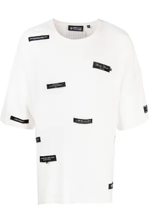 MOSTLY HEARD RARELY SEEN Logo-patches knitted cotton T-shirt