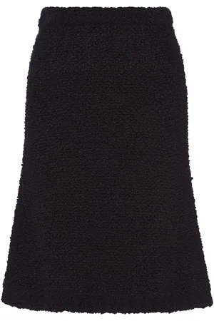 Prada Bouclé mohair knit skirt
