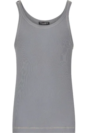 Dolce & Gabbana Scoop-neck cotton tank top