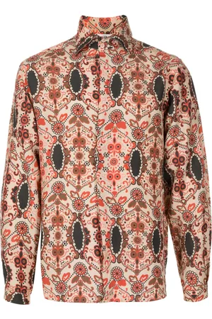 AMIR SLAMA Graphic-print long-sleeved shirt
