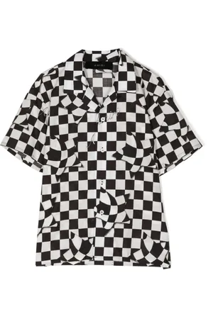 AMIRI Check-pattern cotton shirt
