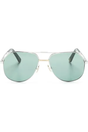 MARCH LA.B Double-bridge pilot-frame sunglasses