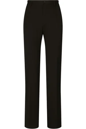 Dolce & Gabbana Pressed-crease wool trousers
