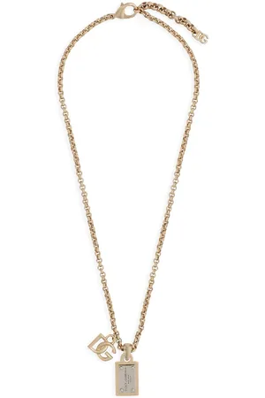 Dolce & Gabbana Logo-lettering chain-link detailing necklace