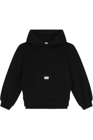 Dolce & Gabbana Logo-plaque cotton hoodie