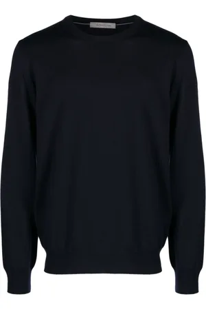 corneliani Logo-embroidered virgin wool jumper