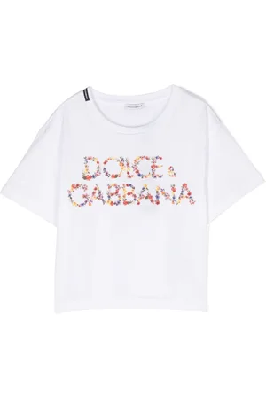 Dolce & Gabbana Floral logo-print cotton T-shirt