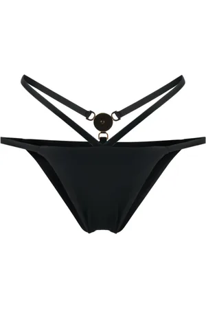 VERSACE Medusa-plaque strappy bikini bottoms