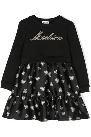Moschino Logo-print long-sleeve dress