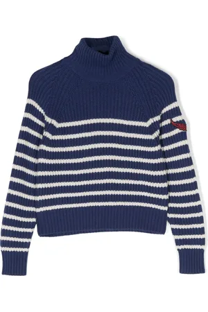 Zadig & Voltaire Logo-patch striped knitted jumper