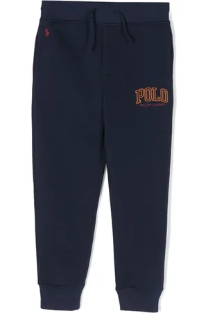 Ralph Lauren Logo-embroidered cotton blend track pants