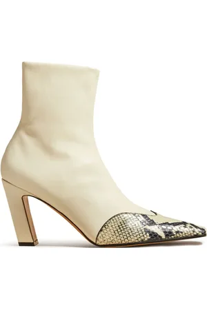 Khaite The Dallas embossed python-print boots