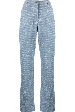 REMAIN Bouclé straight-leg trousers