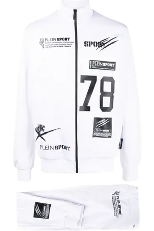 Philipp Plein Graphic-print cotton tracksuit set